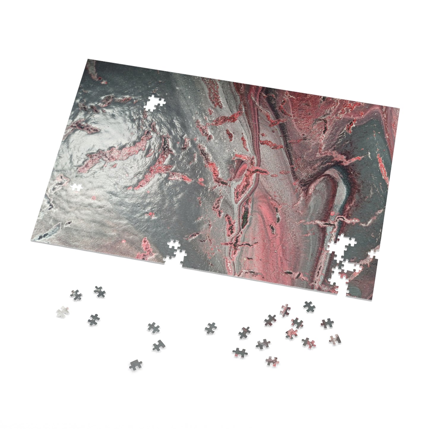 Elegant Grey & Pink Jigsaw Puzzle with Tin - Upto 2000 pieces
