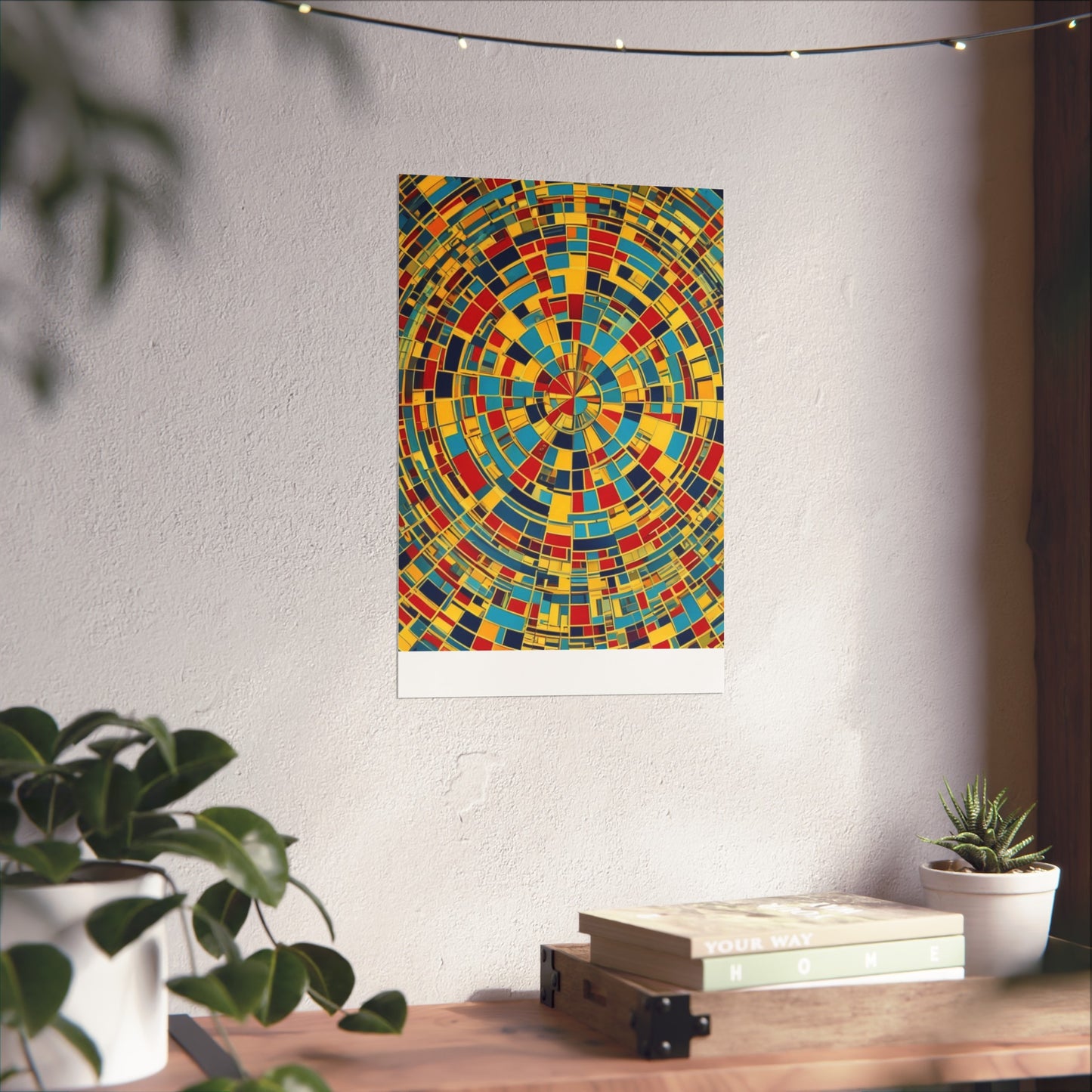 Colorful Abstract Giclée Postert various sizes.