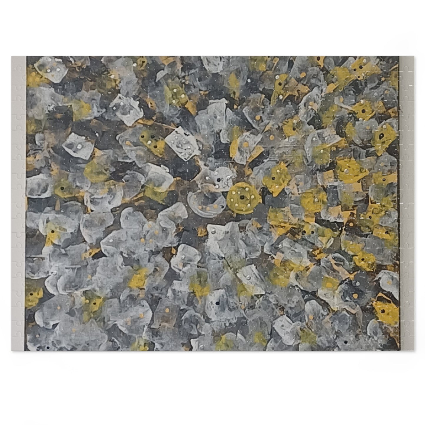 YELLOW  30 - 2000 piece Abstract Puzzle with Tin.