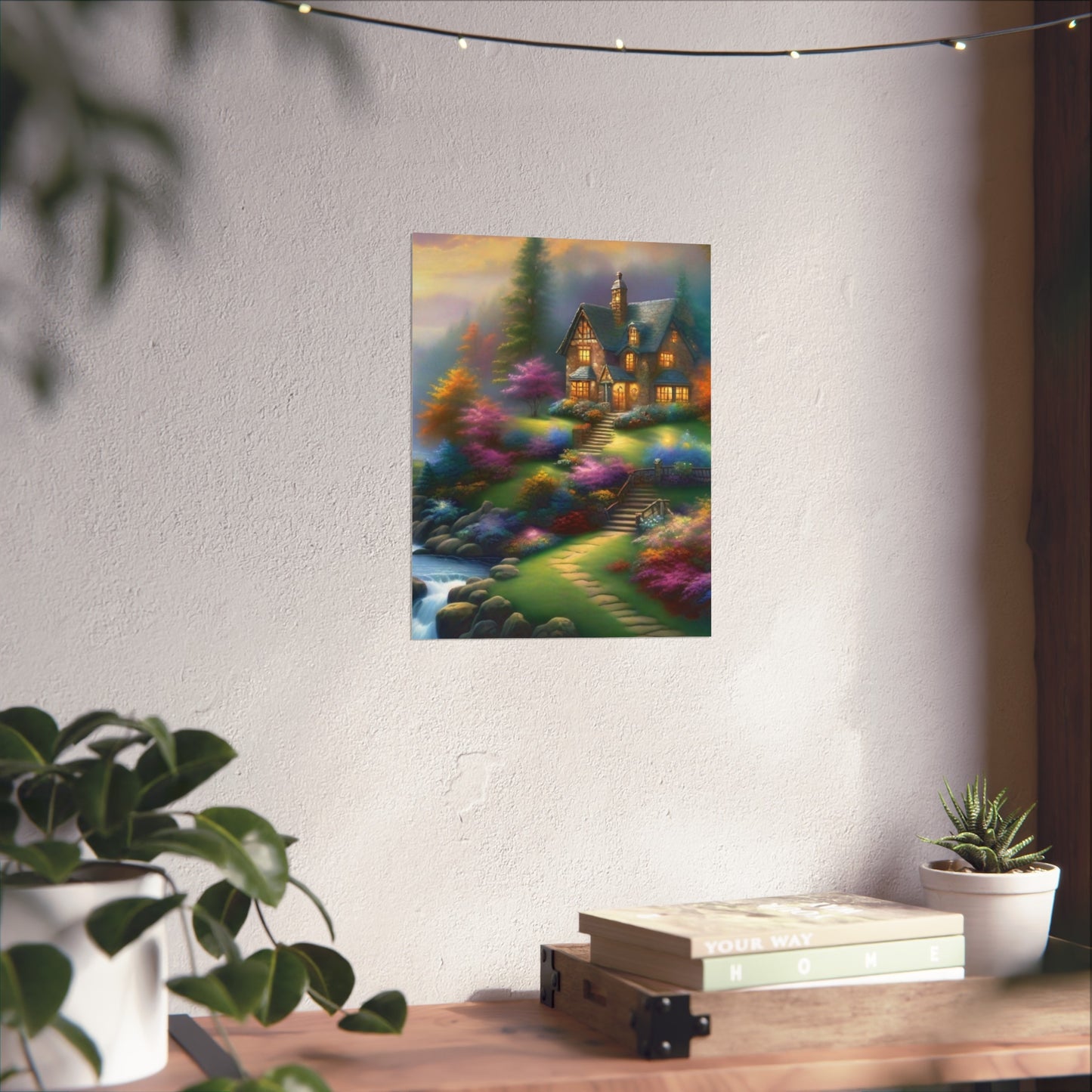 Cozy Rustic Cabin Glicée Poster