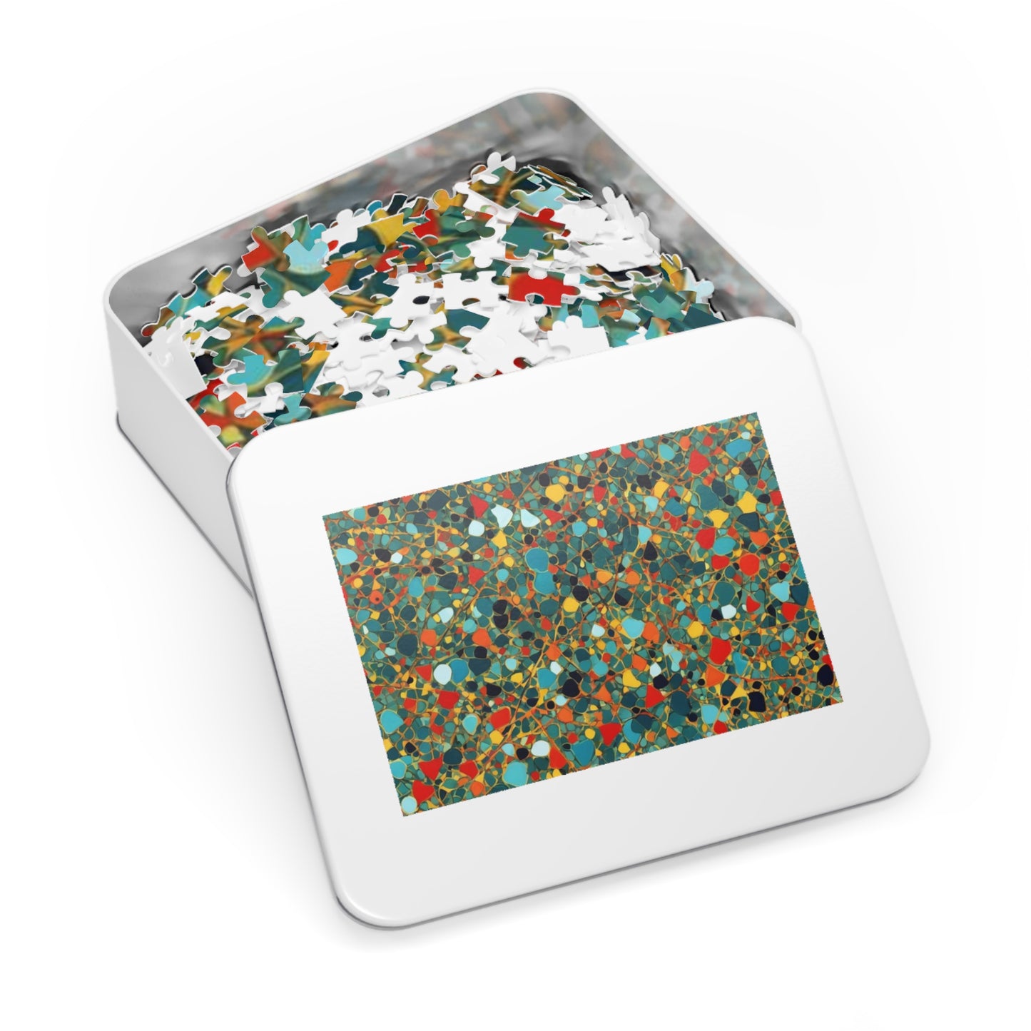 Jigsaw Puzzle with Tin