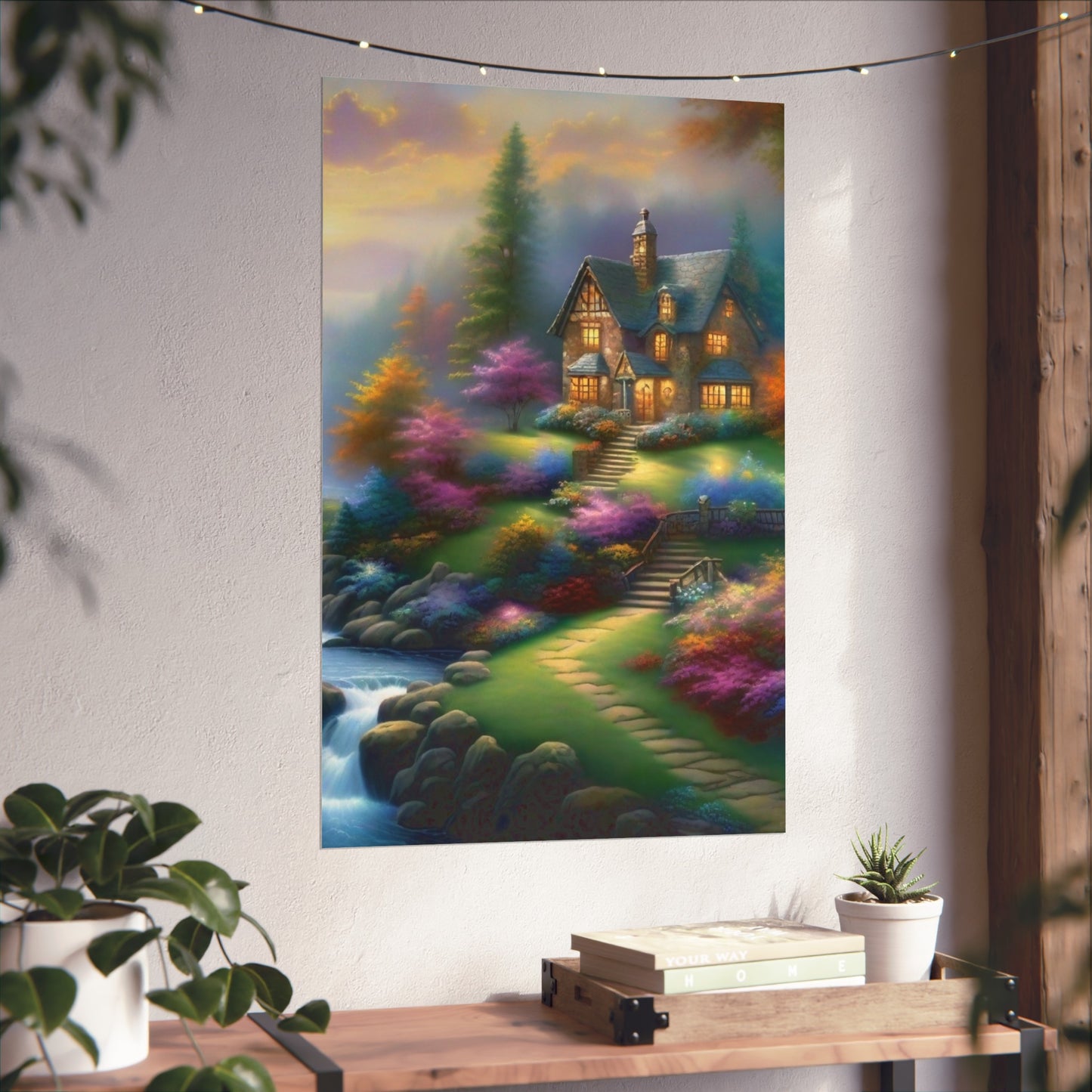 Cozy Rustic Cabin Glicée Poster
