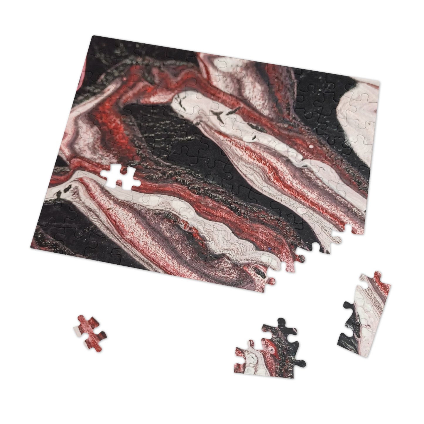 Abstract Waves Jigsaw Puzzle with Tin 6 variants upto 2000 pieces.