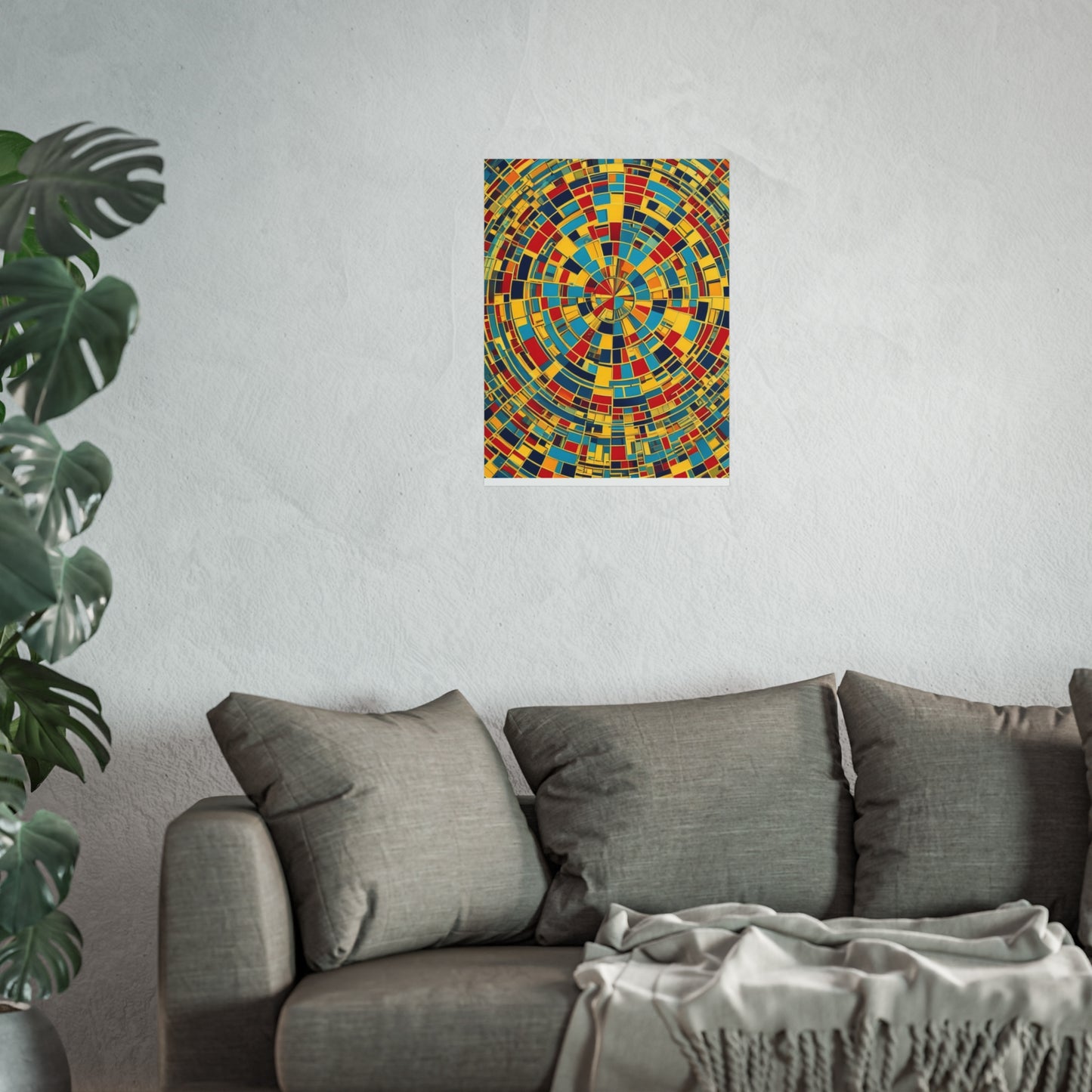 Colorful Abstract Giclée Postert various sizes.