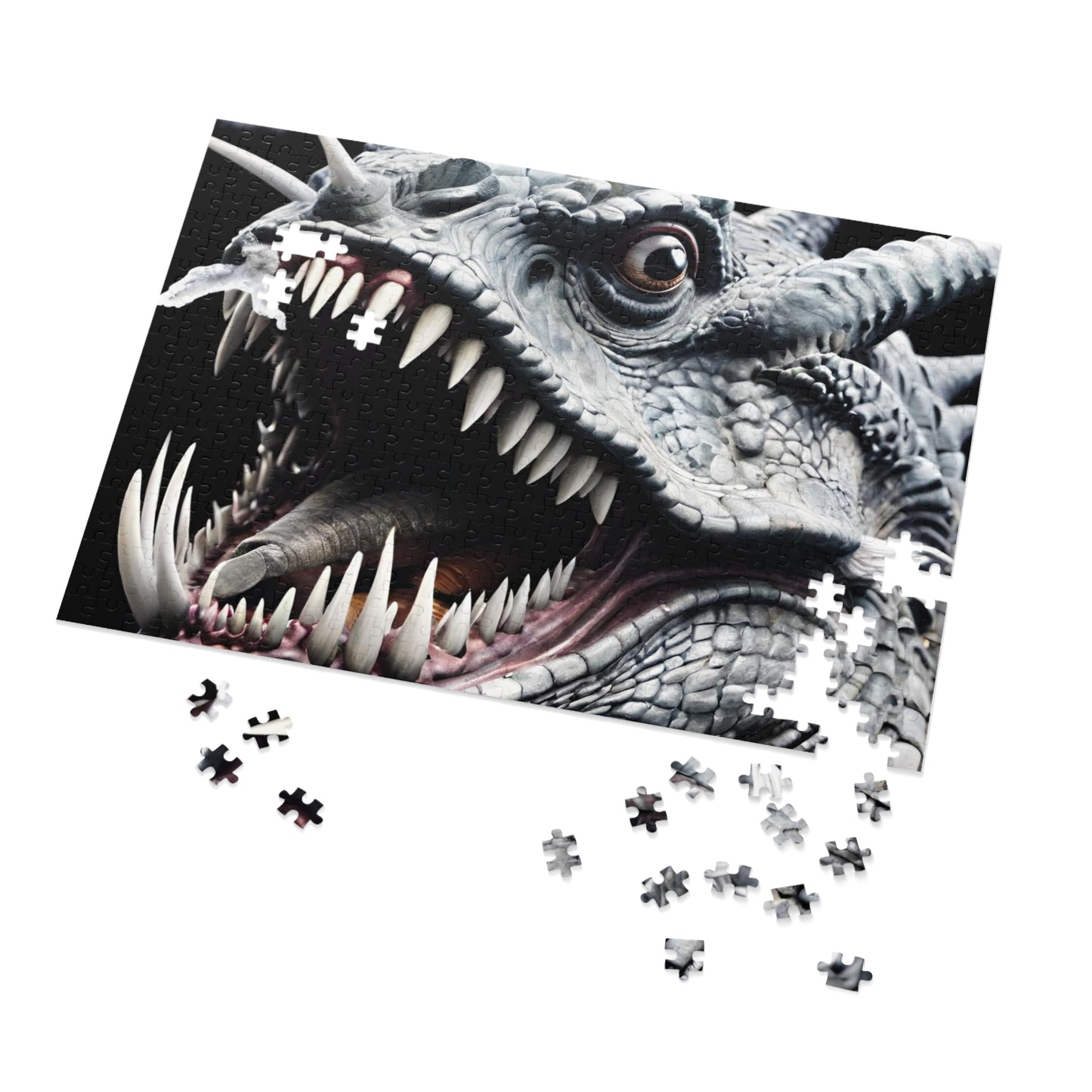 Smiling Dragon Jigsaw Puzzle with Tin 30-2000 pieces.