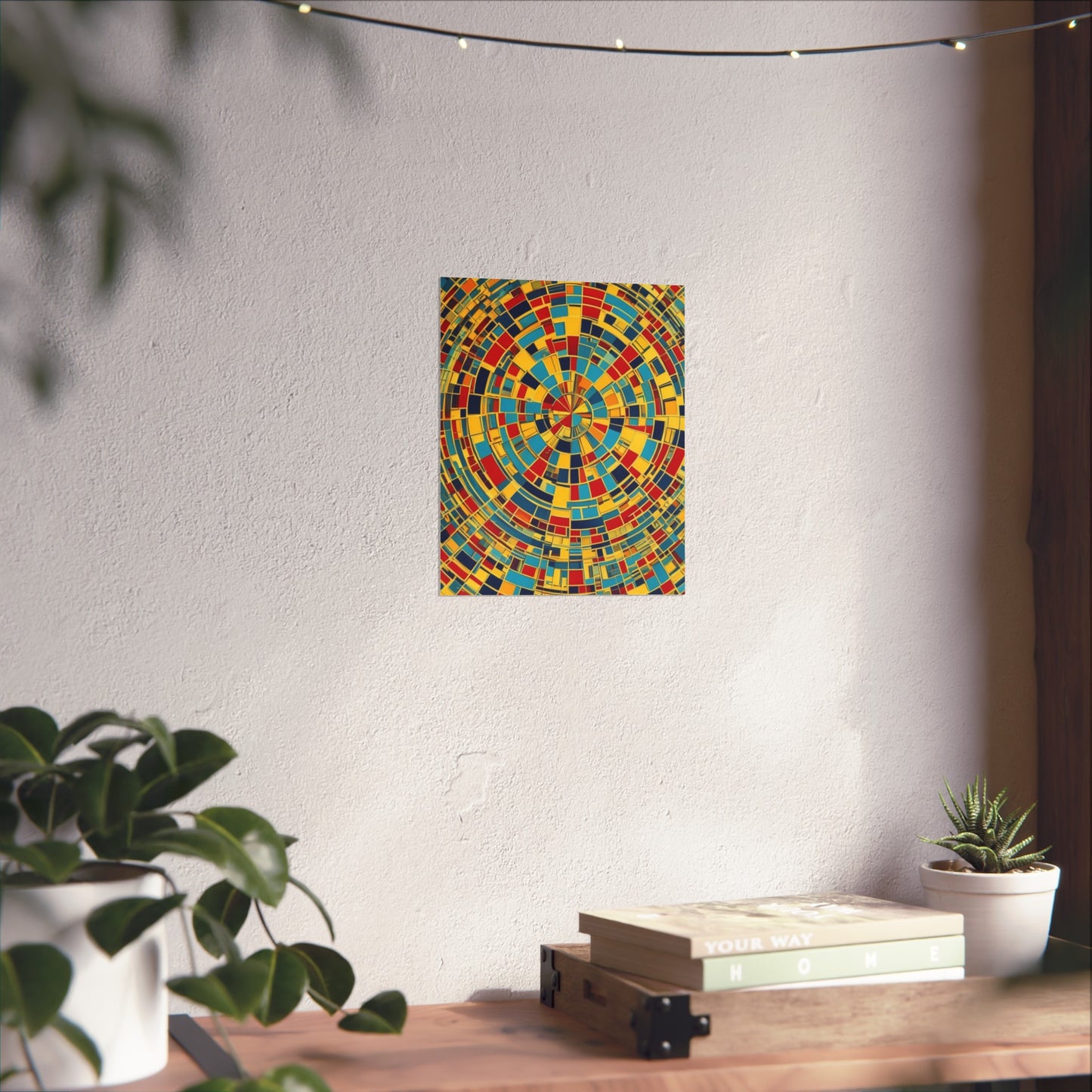 Colorful Abstract Giclée Postert various sizes.