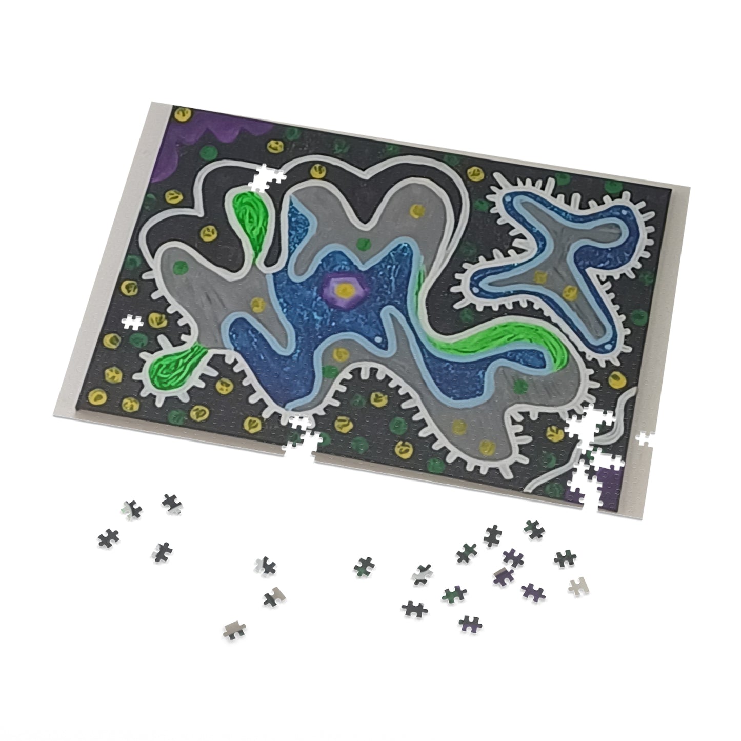 K Colorful Jigsaw Puzzle with Tin, 30 - 2000 pieces