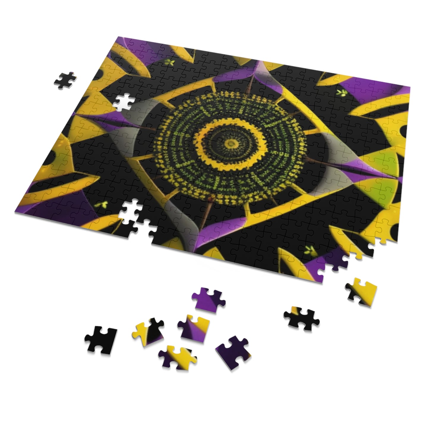 Vibrant Square Jigsaw Puzzle with Tin  30-2000 pieces.