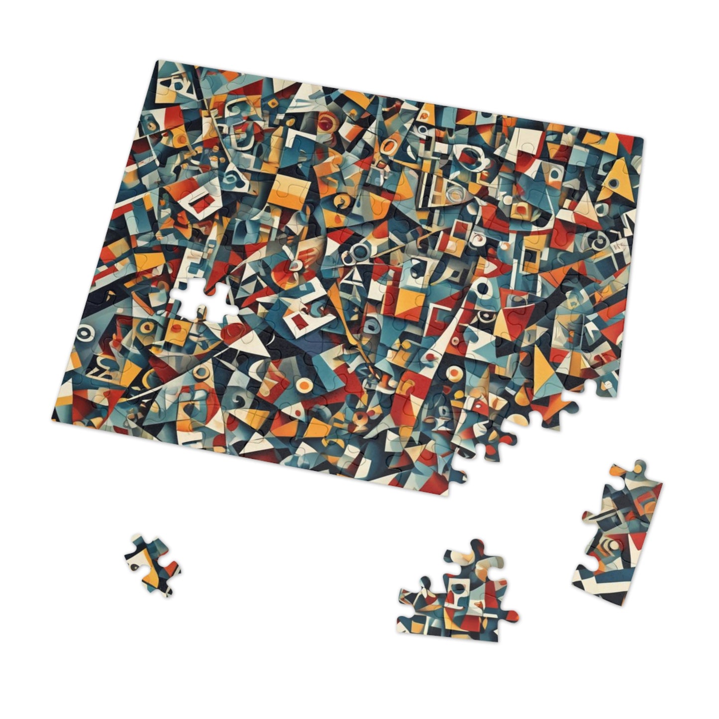 CUBISM Jigsaw Puzzle with Tin