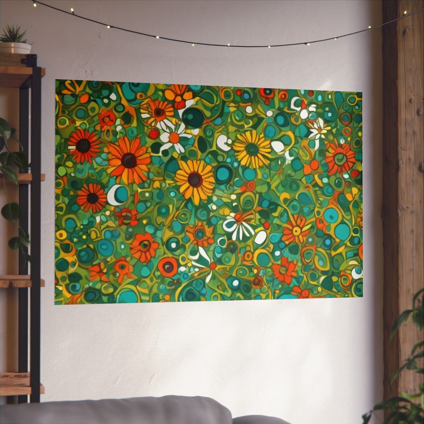 Vibrant Floral Glicée Poster. Various sizes.