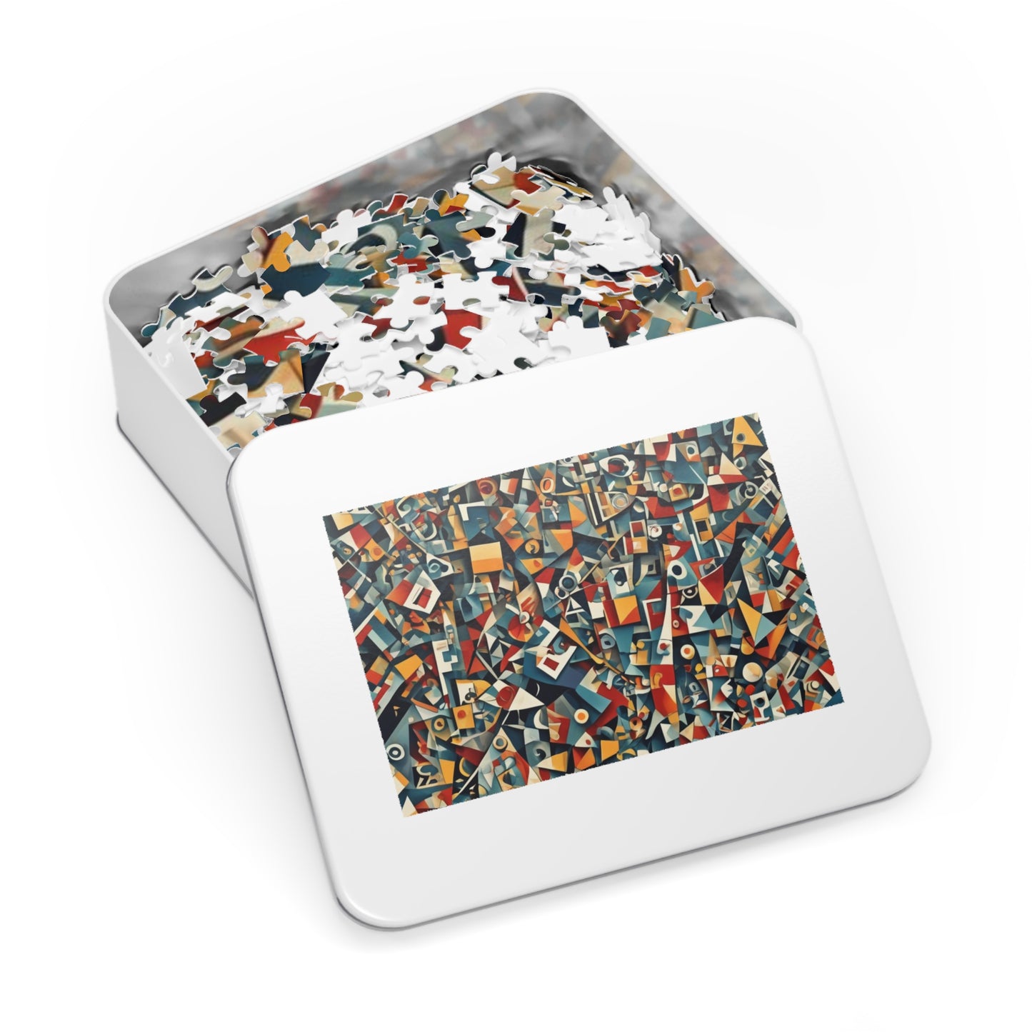 CUBISM Jigsaw Puzzle with Tin