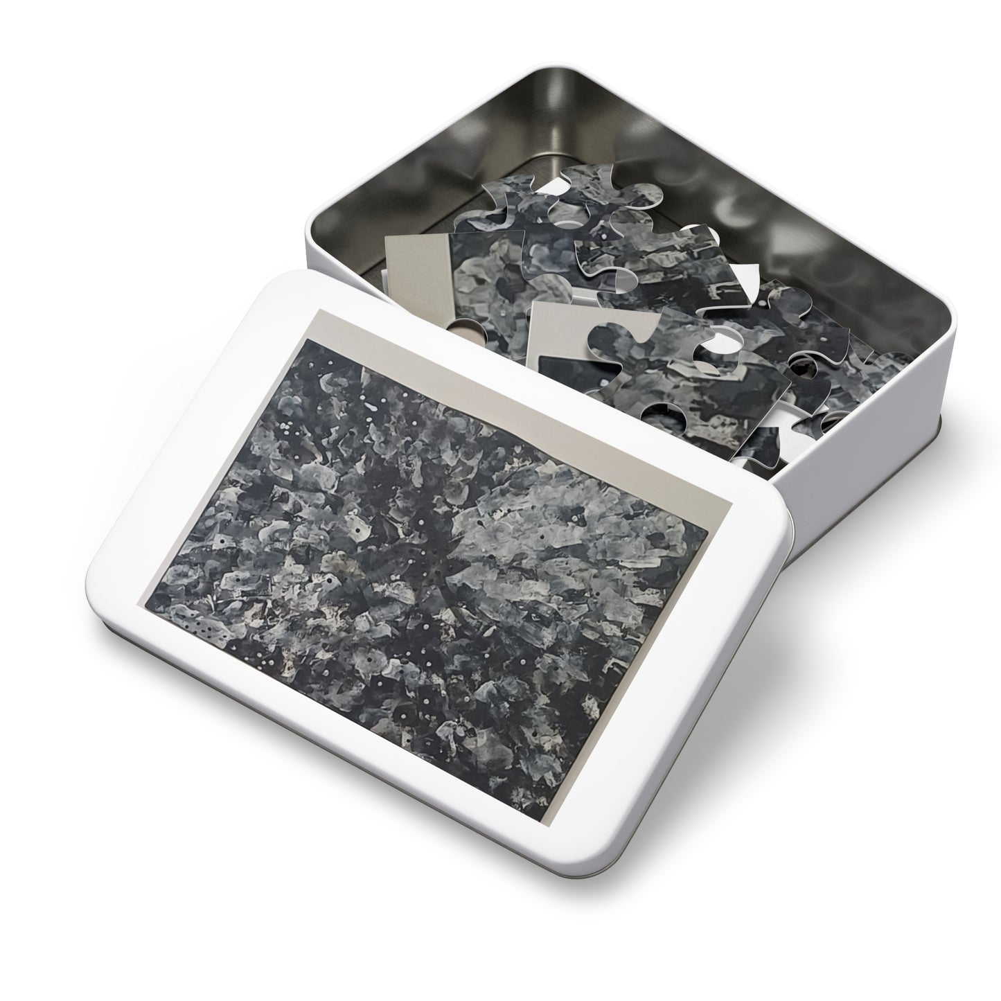 BLACK 6 variants upto 2000 piece Abstract Jigsaw Puzzle with Tin.