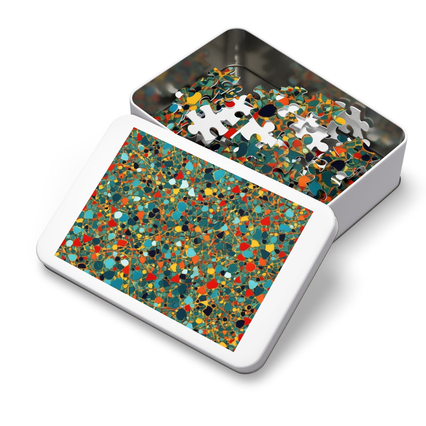 Jigsaw Puzzle with Tin