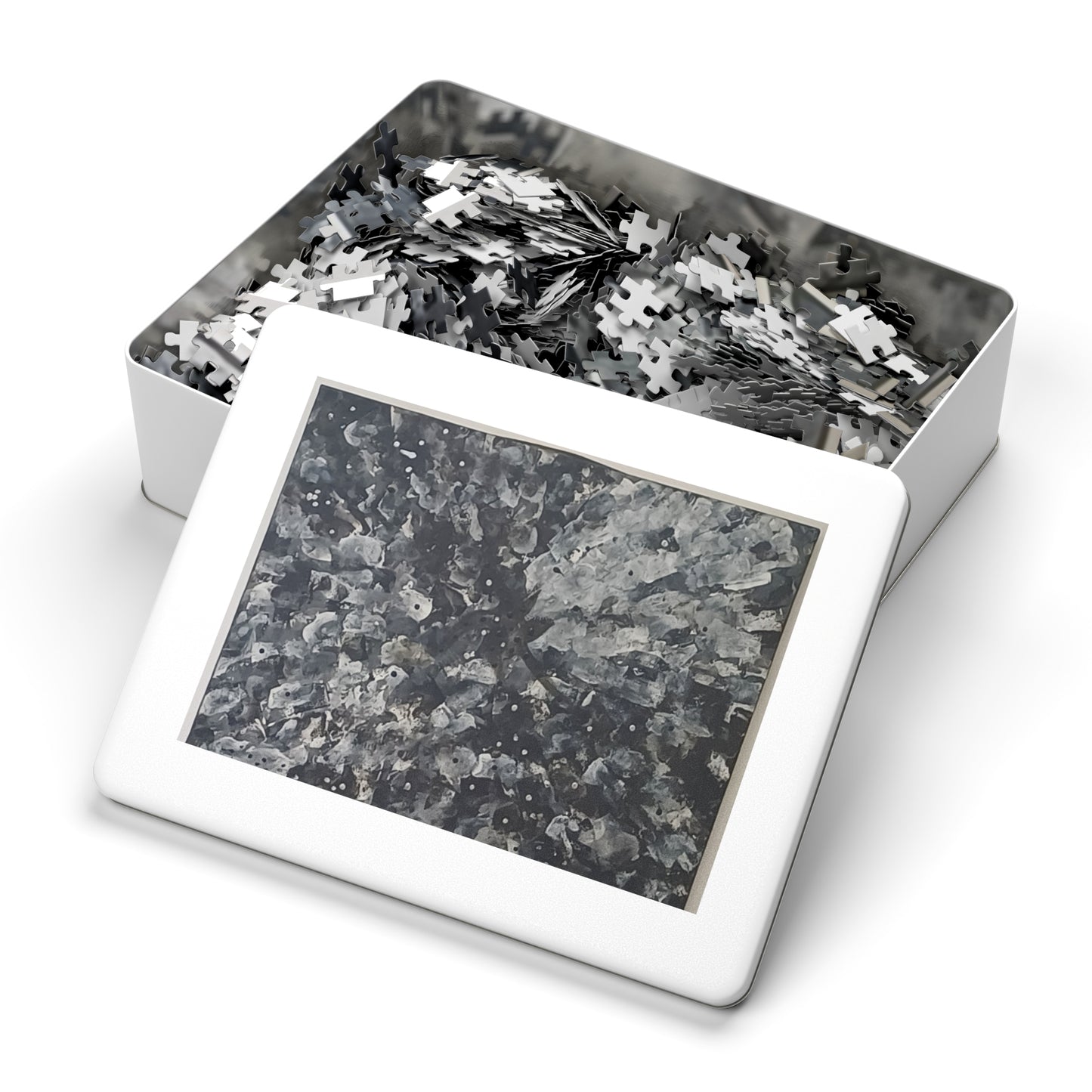 BLACK 6 variants upto 2000 piece Abstract Jigsaw Puzzle with Tin.