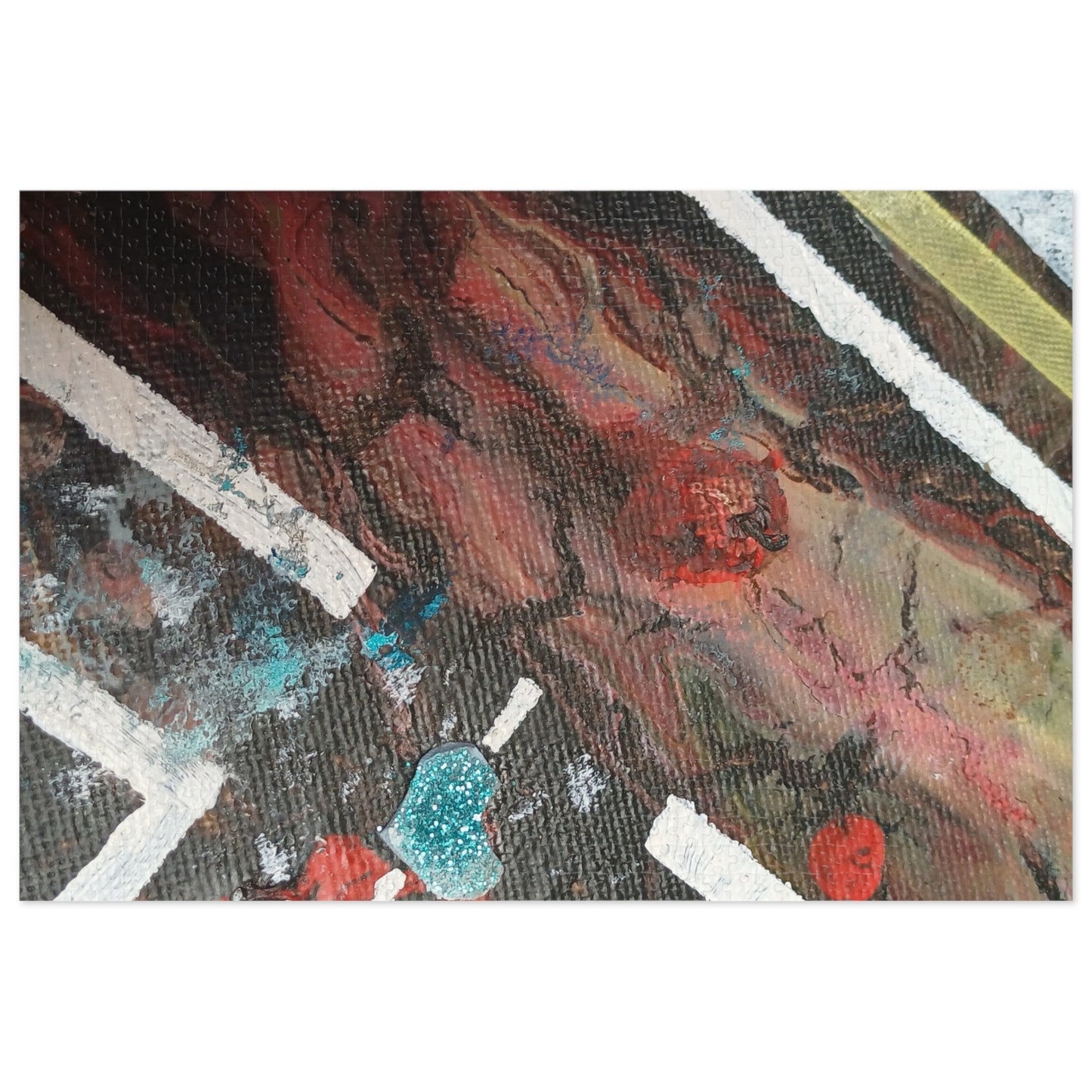 A2 Abstract Jigsaw Puzzle with Tin, 6 variants upto 2000 pieces.