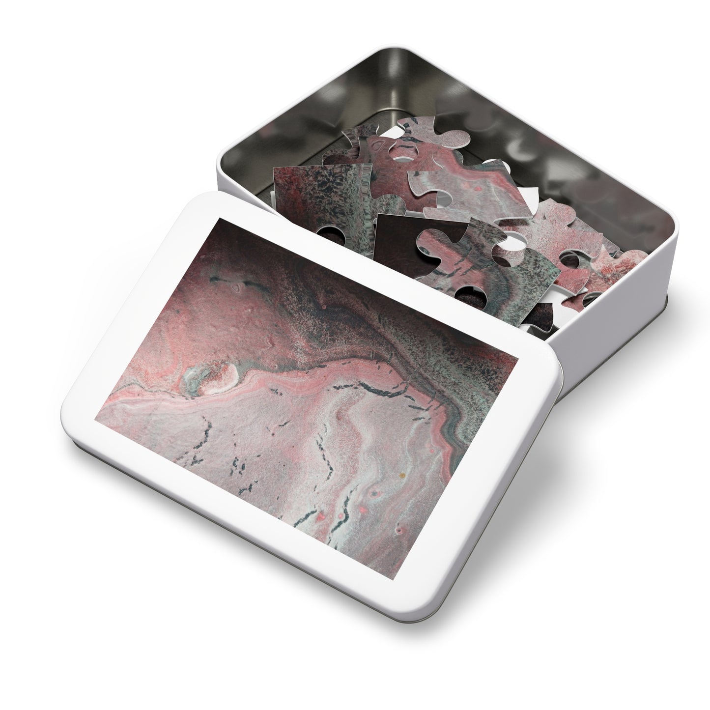 Abstract Pink Fine Art Jigsaw Puzzle with Tin - 6 variants  upto 2000 pieces