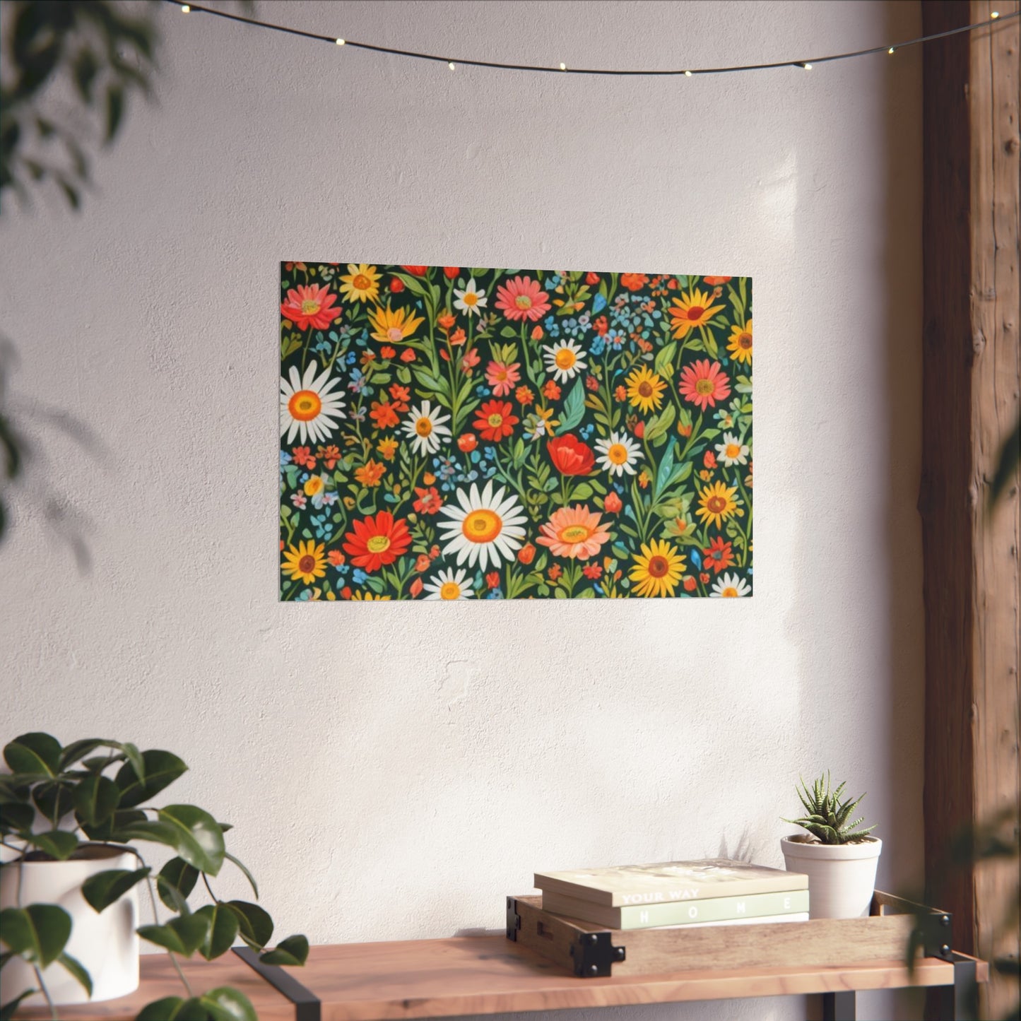 Funky Flowers Glicée Posters