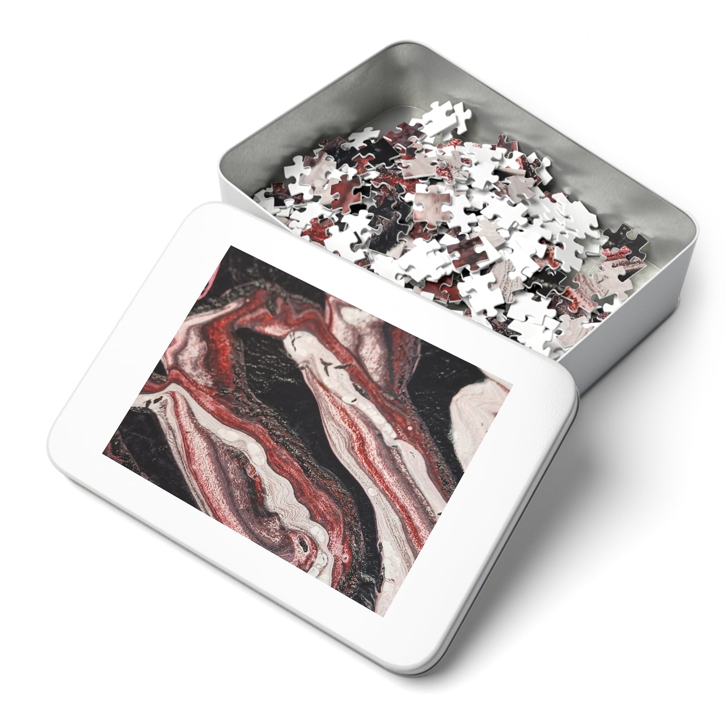 Abstract Waves Jigsaw Puzzle with Tin 6 variants upto 2000 pieces.