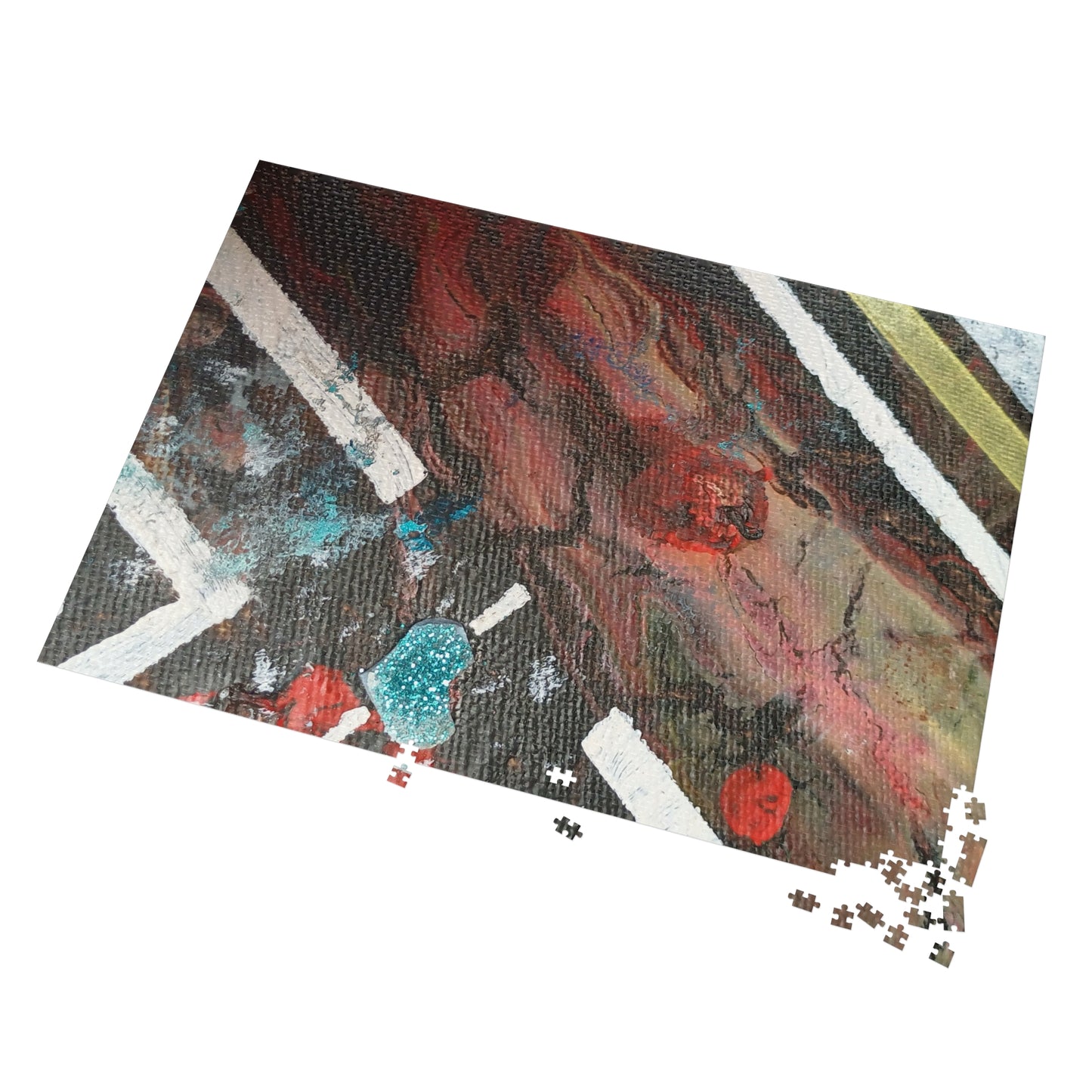 A2 Abstract Jigsaw Puzzle with Tin, 6 variants upto 2000 pieces.