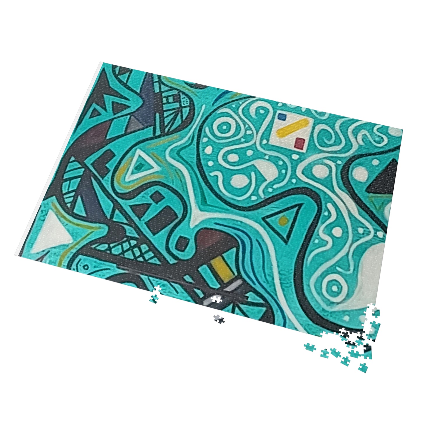 5.   Upto 2000 piece Abstract Jigsaw Puzzle with Tin