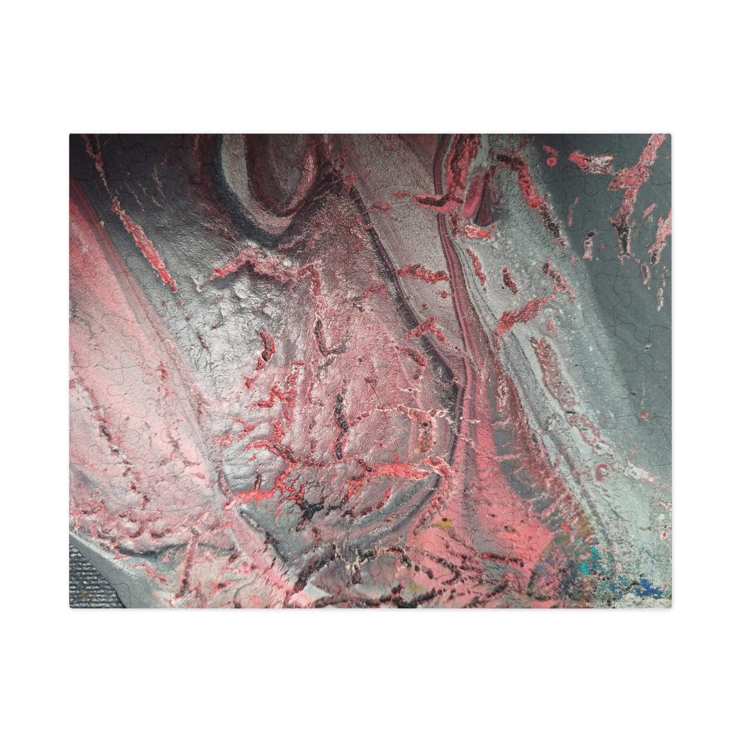 Abstract Pink Splash Jigsaw Puzzle with tin. 6 variants upto 2000 pieces.