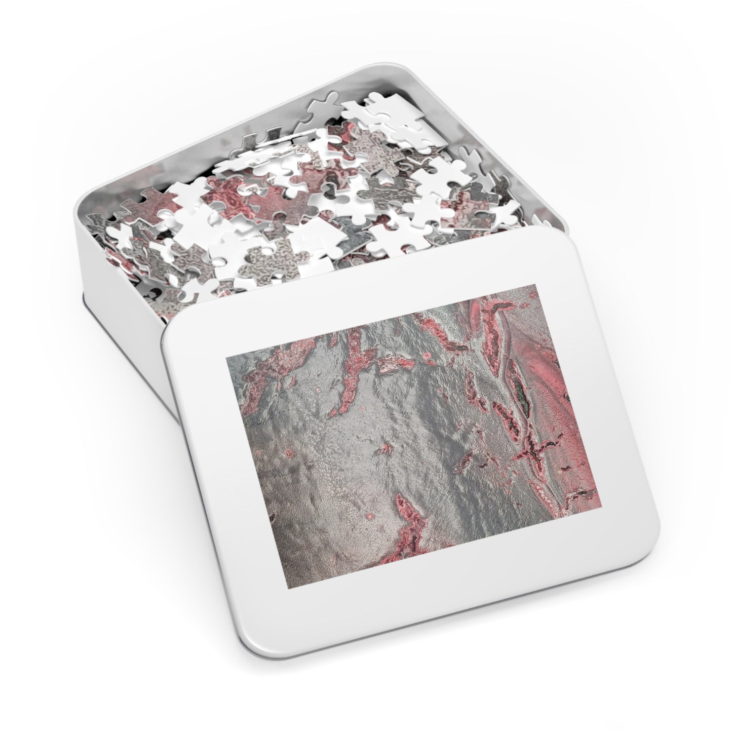 Grey Splash Jigsaw Puzzle with Tin, upto 2000 pieces.
