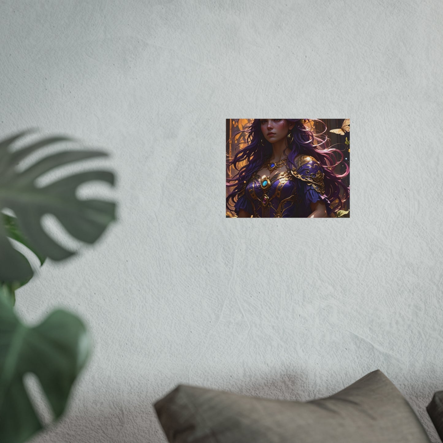 Fantasy Purple Lady Fine Art Poster