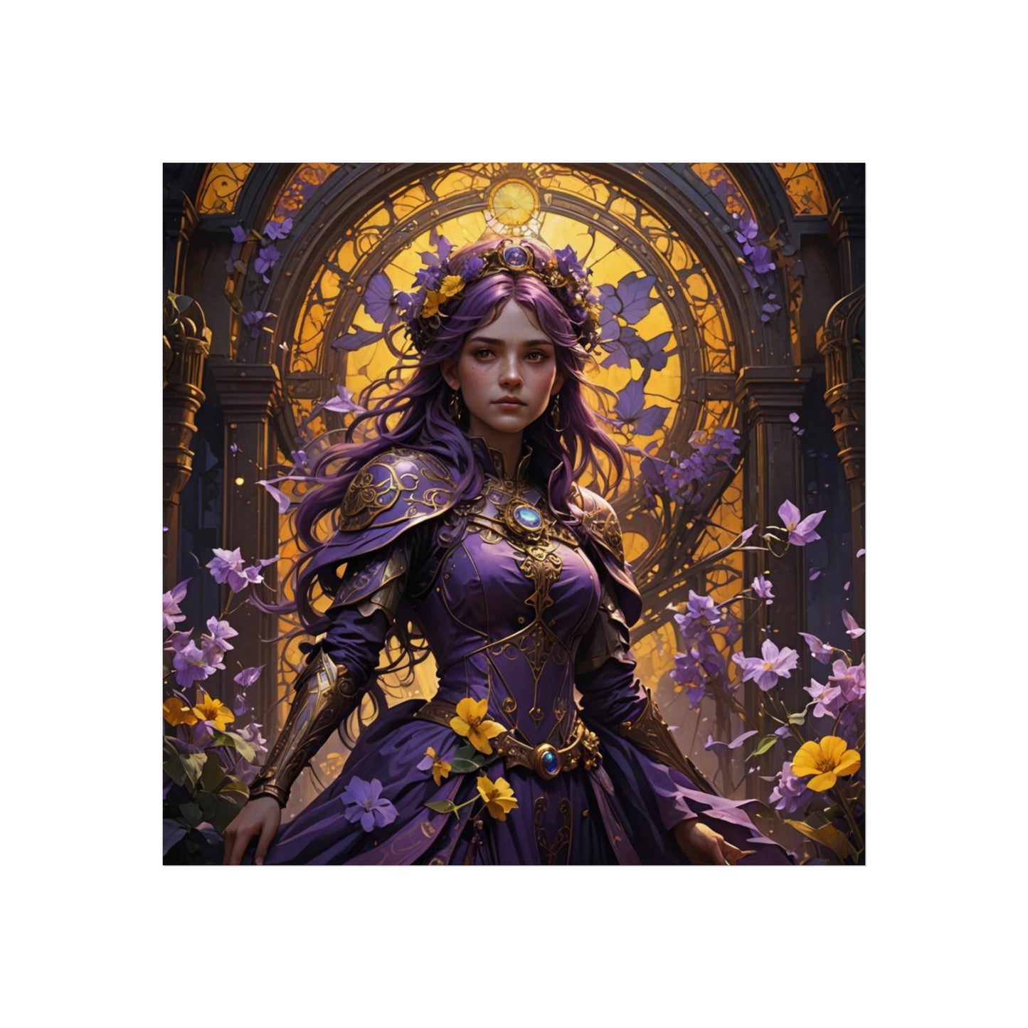 Enchanting Fine Art Poster, Purple Wall Decor, Gothic Home Art, Dreamy [...]