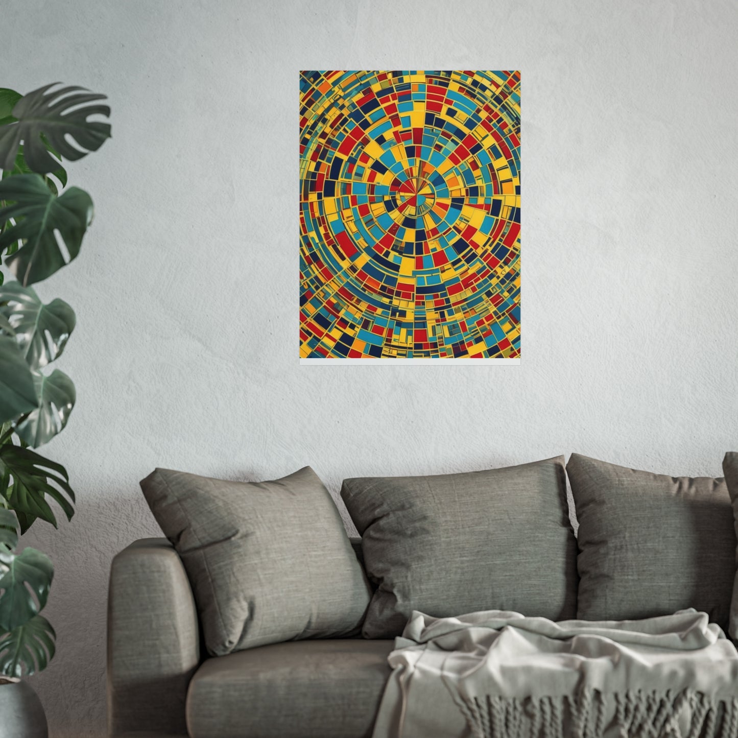 Colorful Abstract Giclée Postert various sizes.