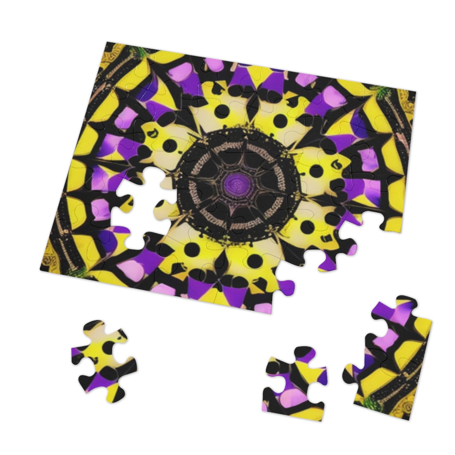 Vibrant Mandala Puzzle with Tin 30-2000 pieces.