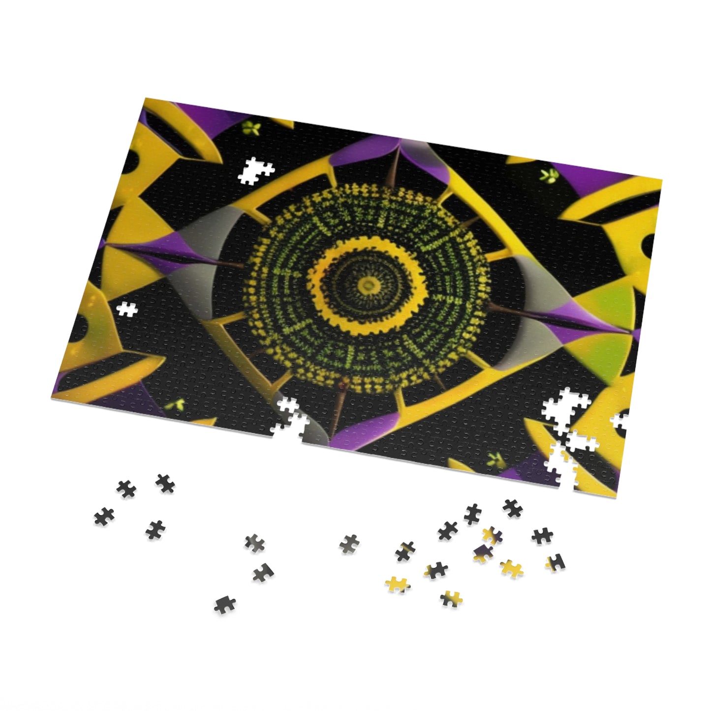 Vibrant Square Jigsaw Puzzle with Tin  30-2000 pieces.