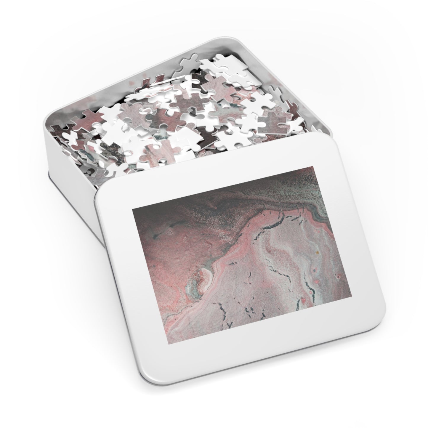 Abstract Pink Fine Art Jigsaw Puzzle with Tin - 6 variants  upto 2000 pieces