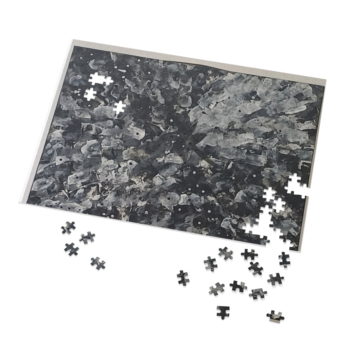 BLACK 6 variants upto 2000 piece Abstract Jigsaw Puzzle with Tin.
