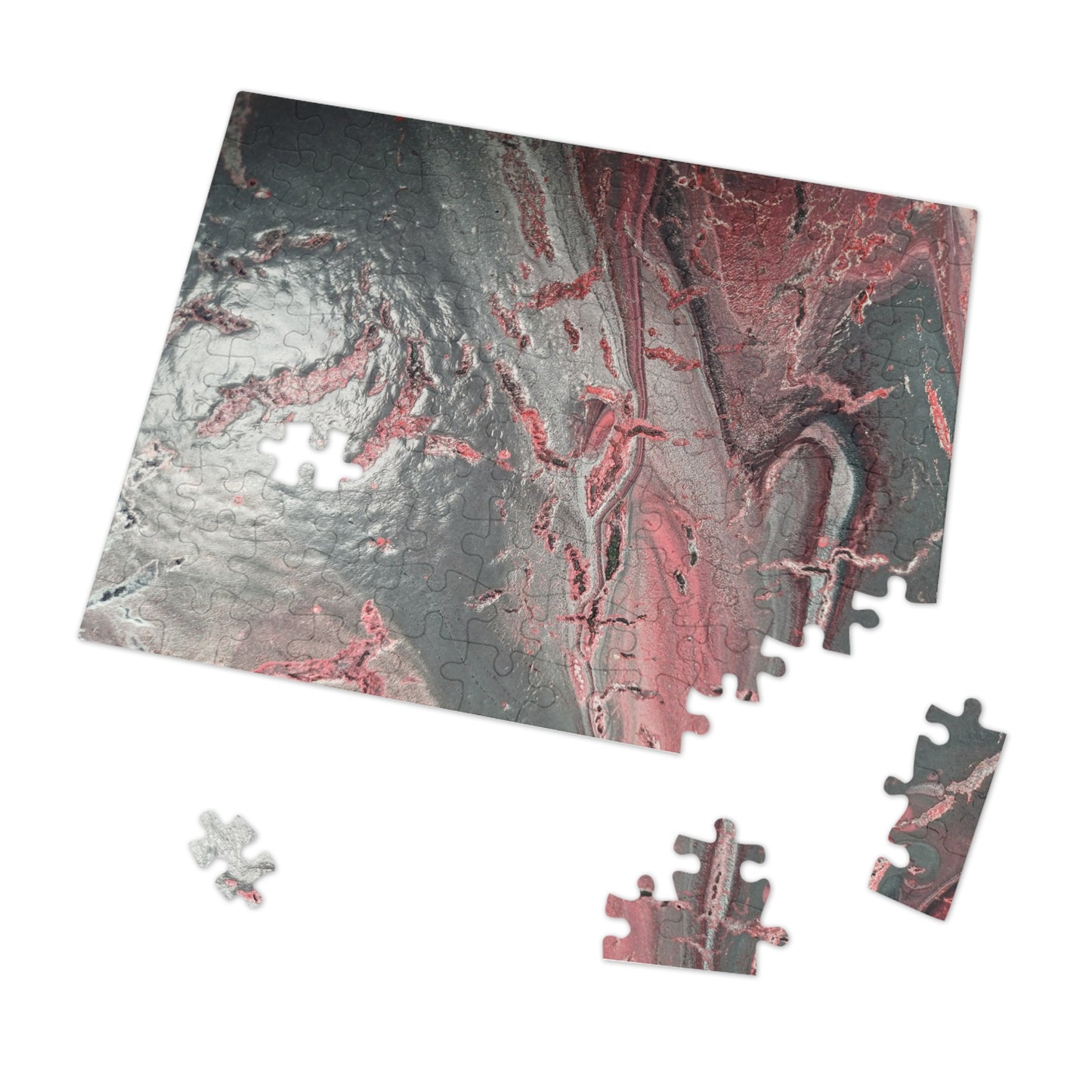 Elegant Grey & Pink Jigsaw Puzzle with Tin - Upto 2000 pieces