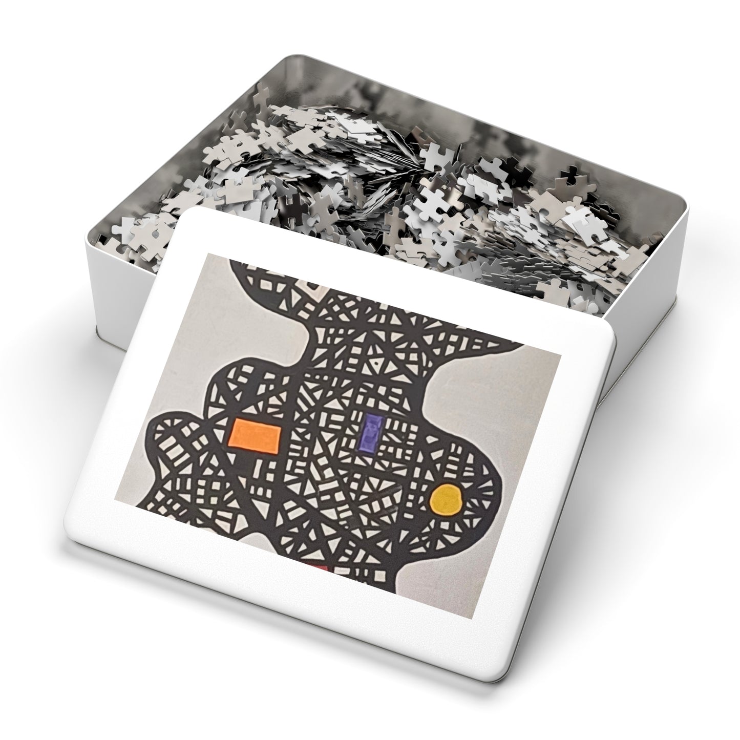 Abstract Design Jigsaw Puzzle with Tin, 30 - 2000 pieces