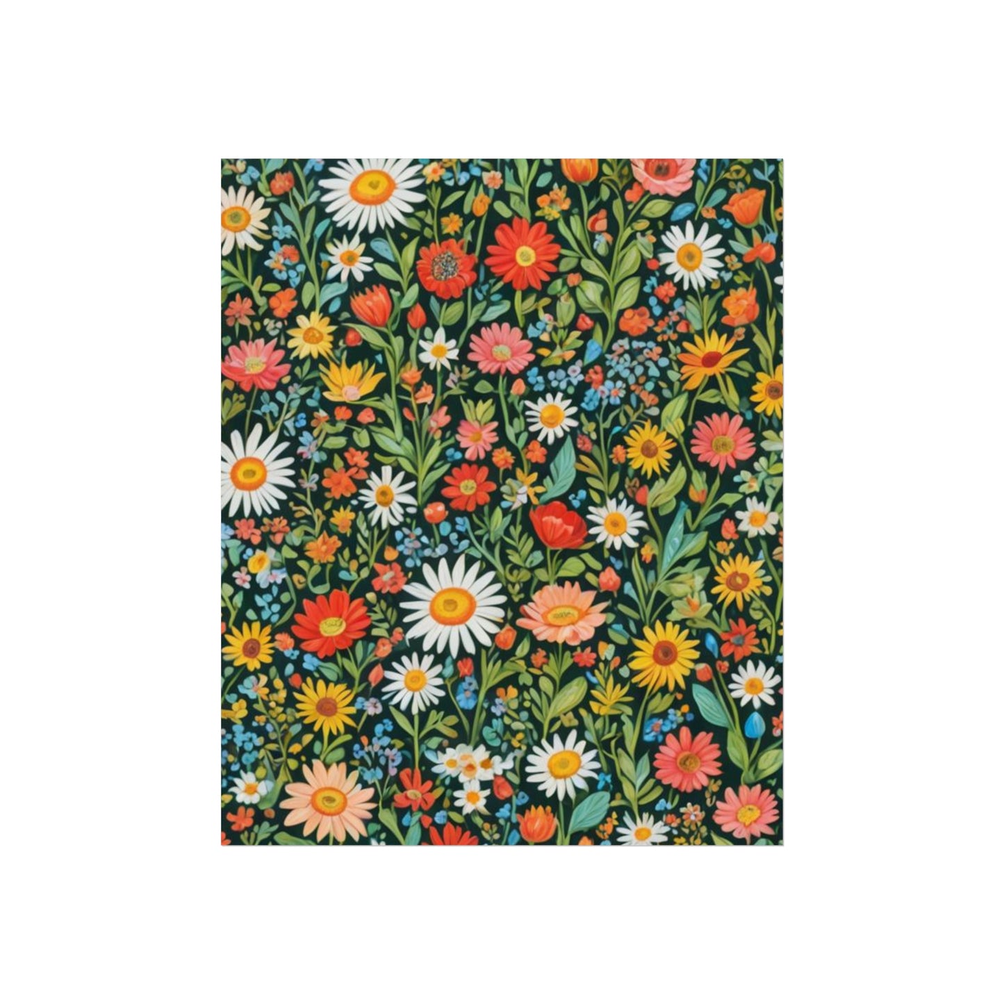 Funky Flowers Glicée Posters