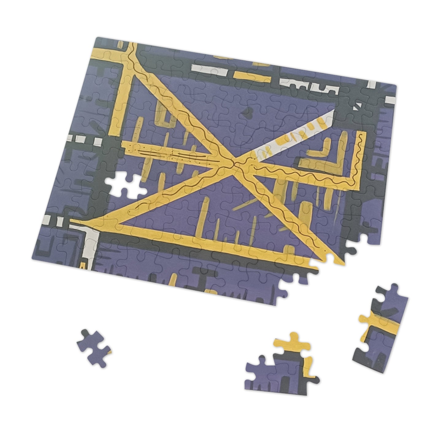 Purple Heart Jigsaw Puzzle with Tin.