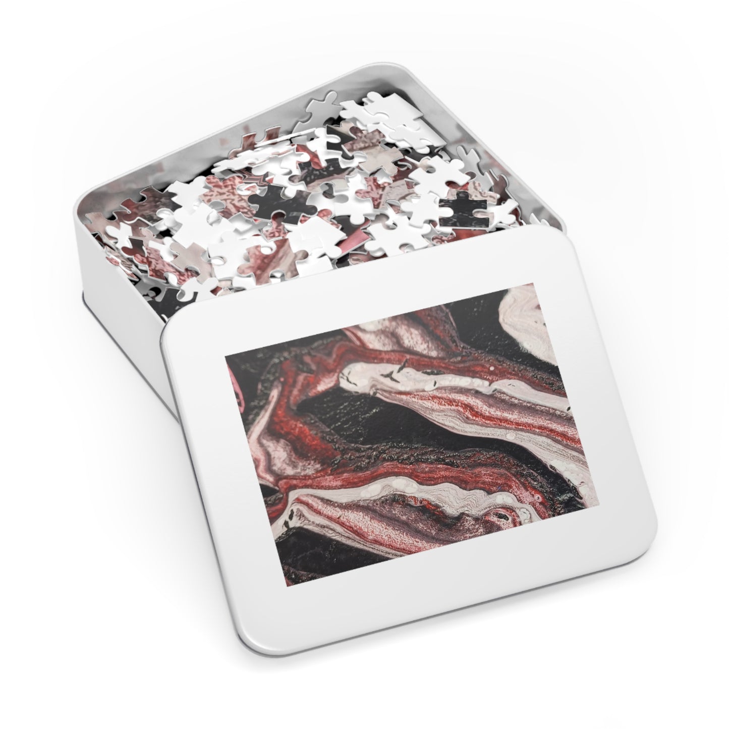 Abstract Waves Jigsaw Puzzle with Tin 6 variants upto 2000 pieces.