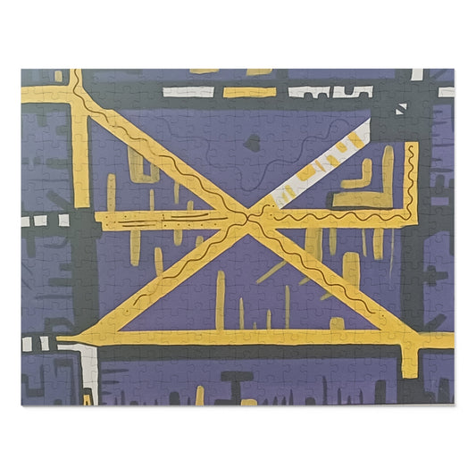 Purple Heart Jigsaw Puzzle with Tin.