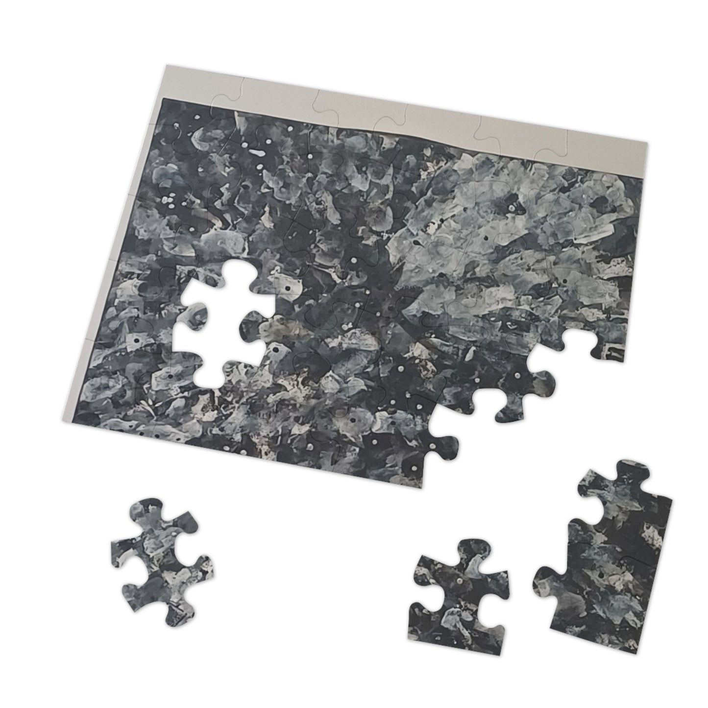 BLACK 6 variants upto 2000 piece Abstract Jigsaw Puzzle with Tin.