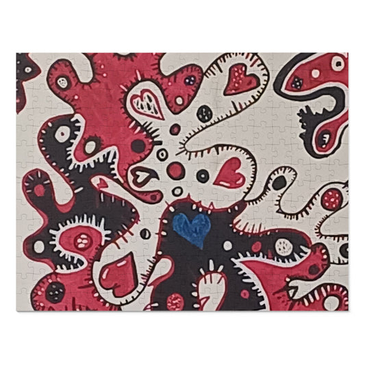 Lots Of Hearts  Puzzle with Tin 30 - 2000 pieces