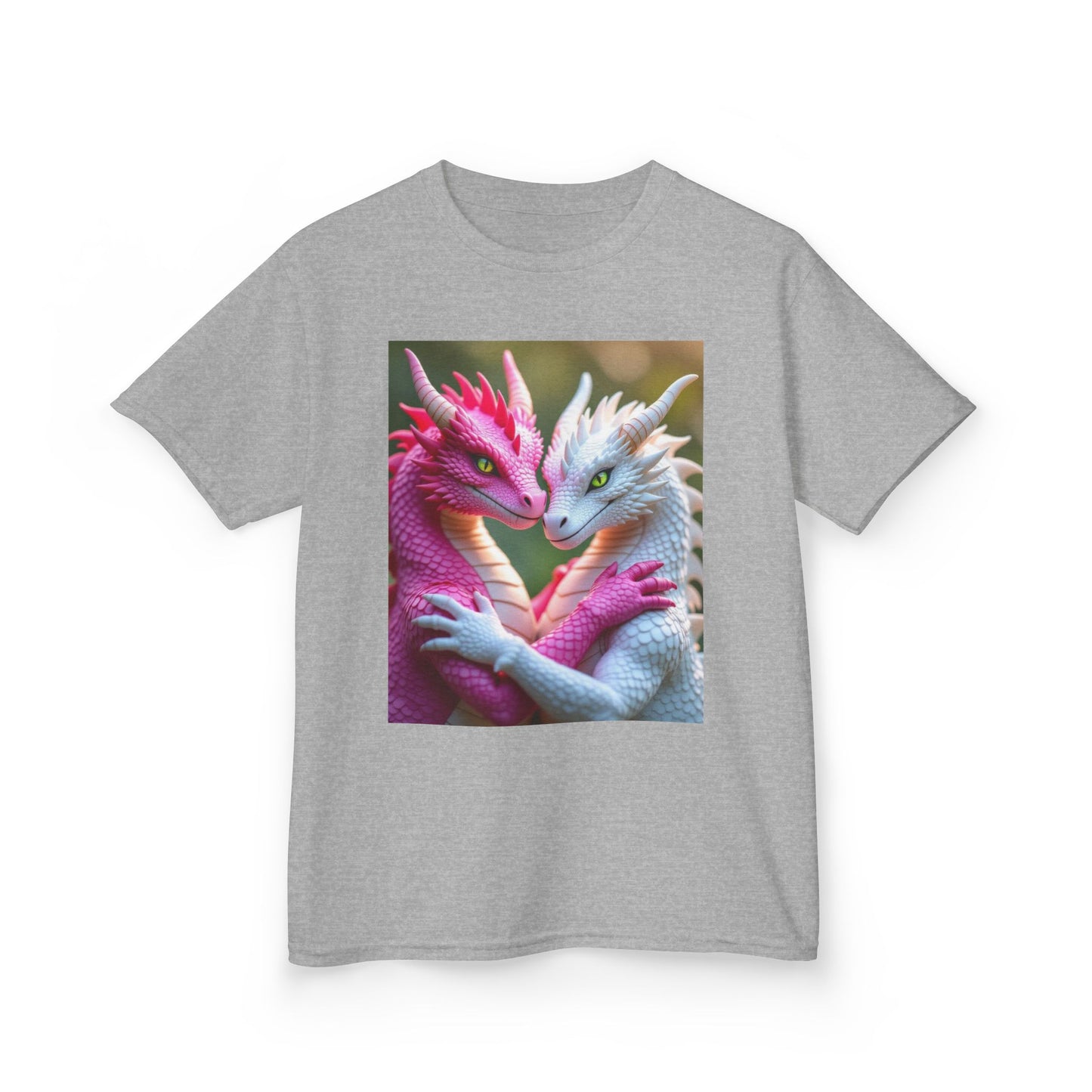 Pink & White Dragons. Fantasy kids T-shirts Kids.