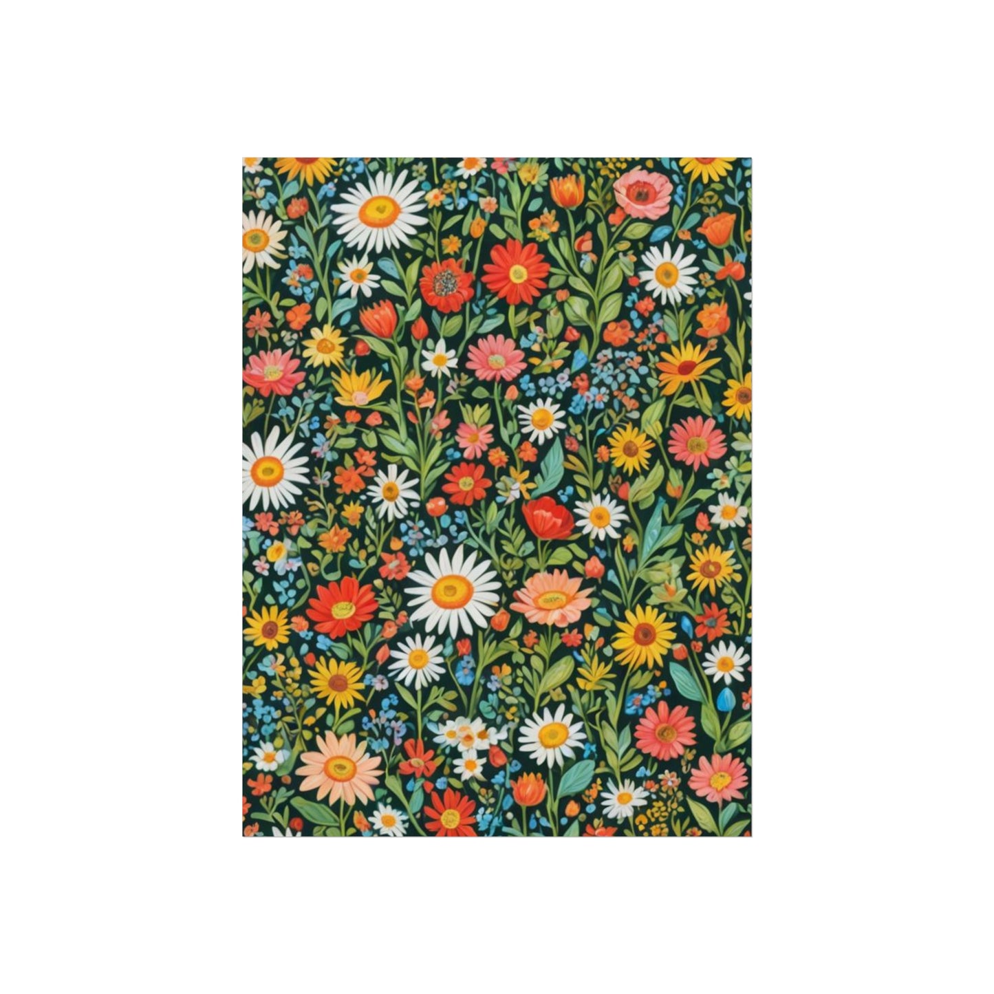 Funky Flowers Glicée Posters