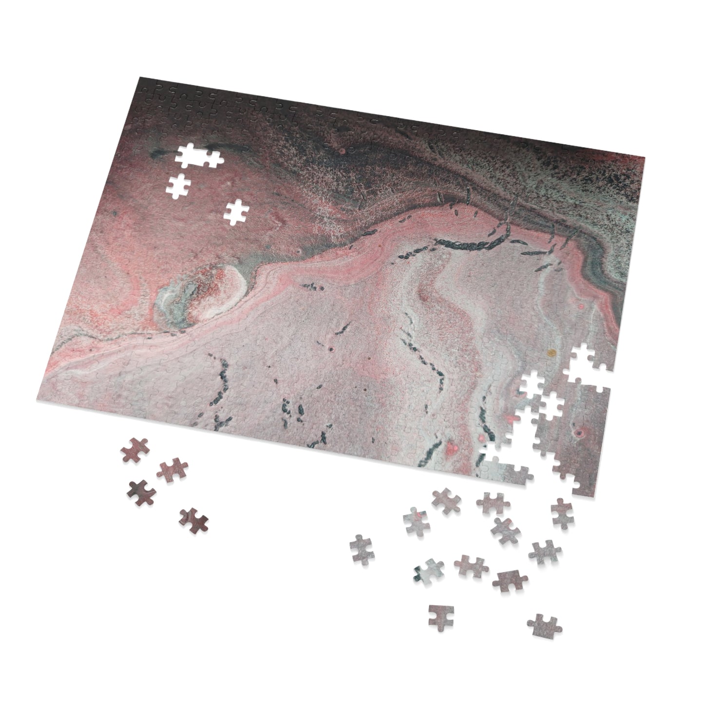 Abstract Pink Fine Art Jigsaw Puzzle with Tin - 6 variants  upto 2000 pieces