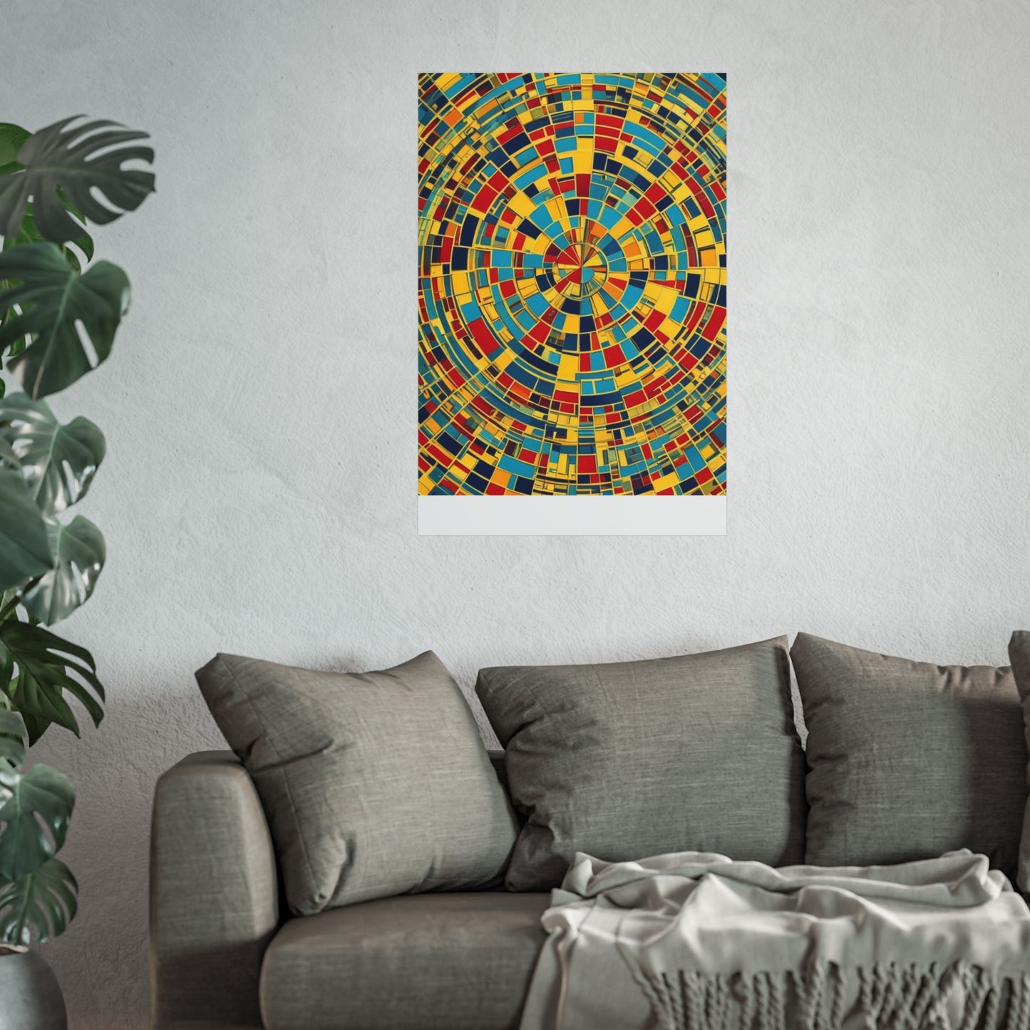 Colorful Abstract Giclée Postert various sizes.