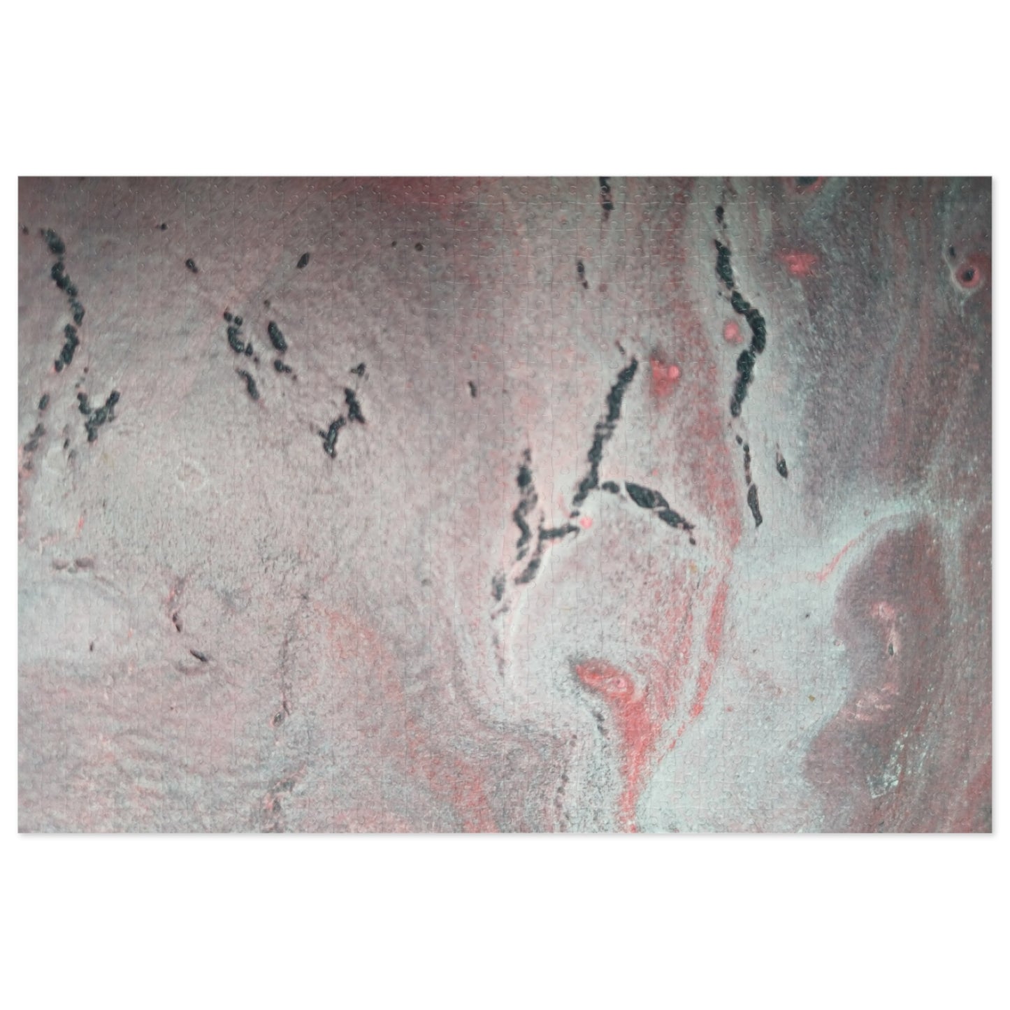 Abstract Pink & Grey Jigsaw Puzzle with Tin, 6 variants upto 2000 pieces.