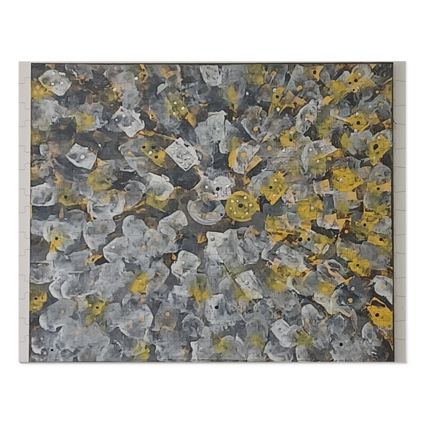 YELLOW  30 - 2000 piece Abstract Puzzle with Tin.