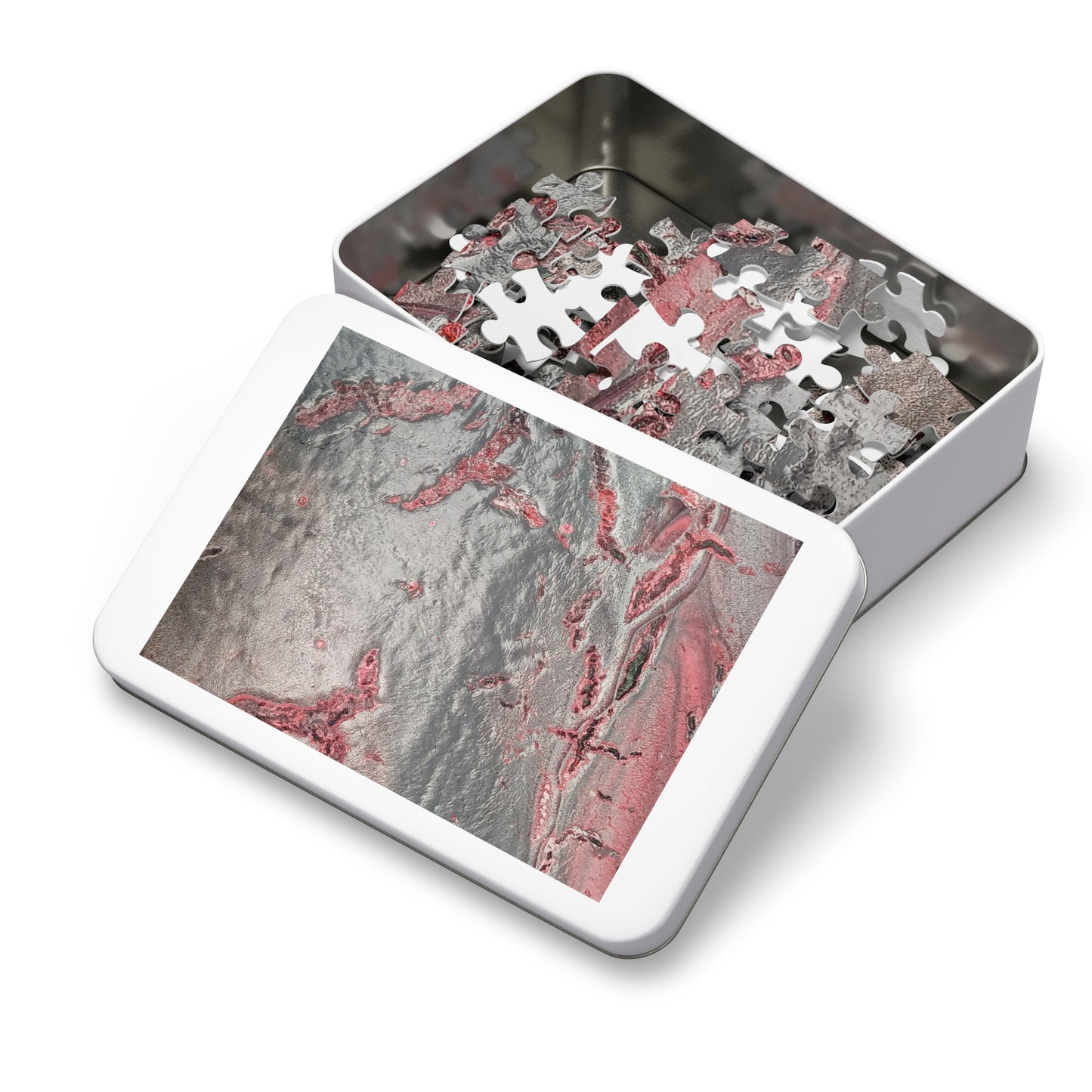 Grey Splash Jigsaw Puzzle with Tin, upto 2000 pieces.
