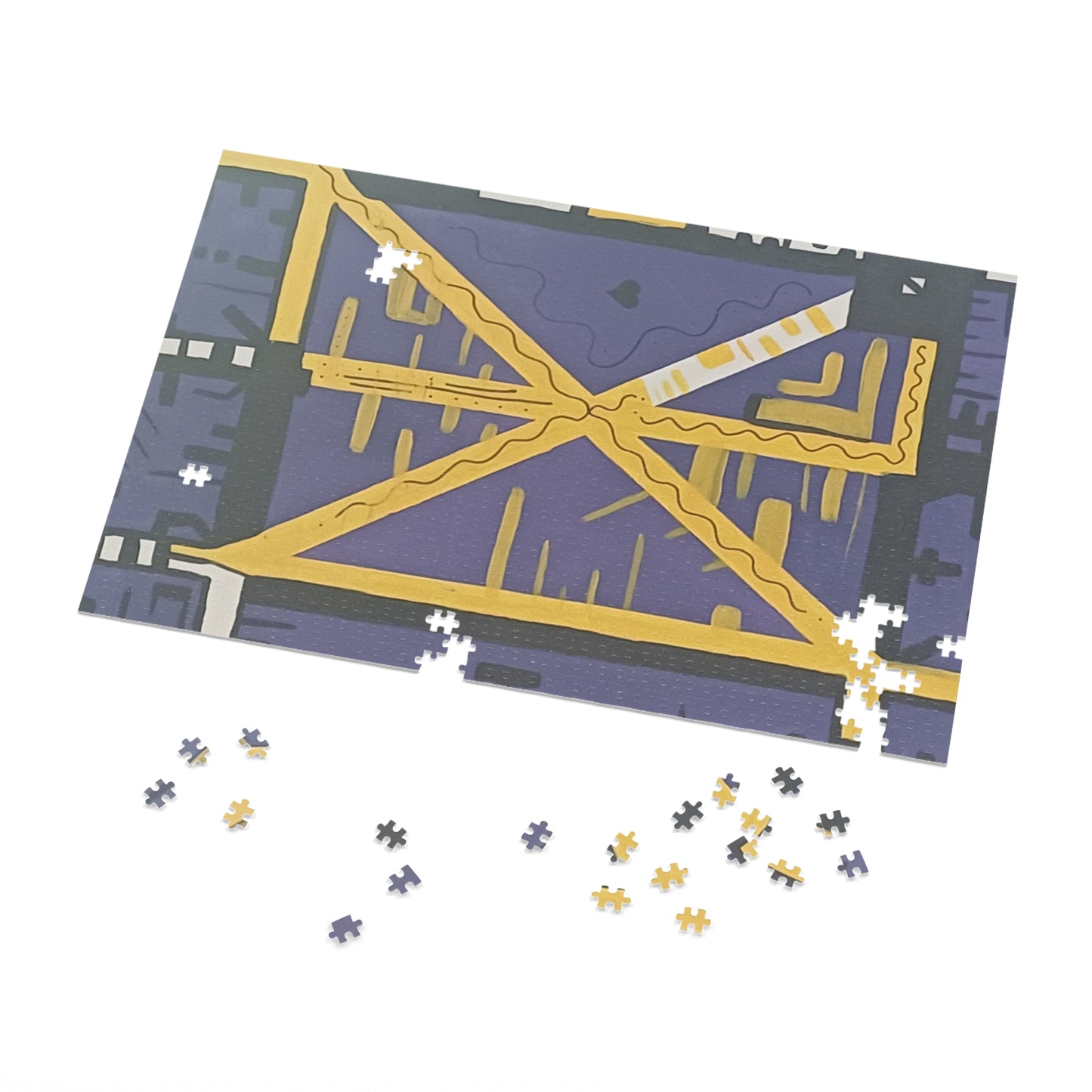 Purple Heart Jigsaw Puzzle with Tin.