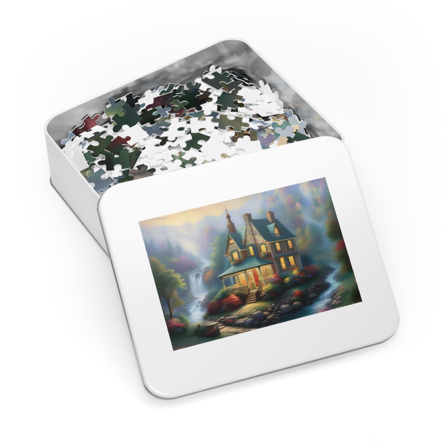 Dreamy Home Puzzle with Tin